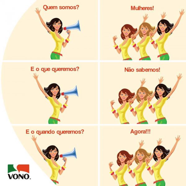 A campanha de Vono que foi retirada do ar após reclamações na fanpage da marca