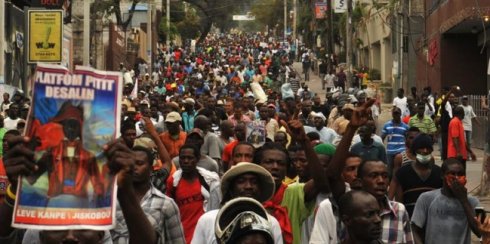 2 de fevereiro de 2015: dia de greve geral no Haiti. Foto: La Izquerda Diario Chile