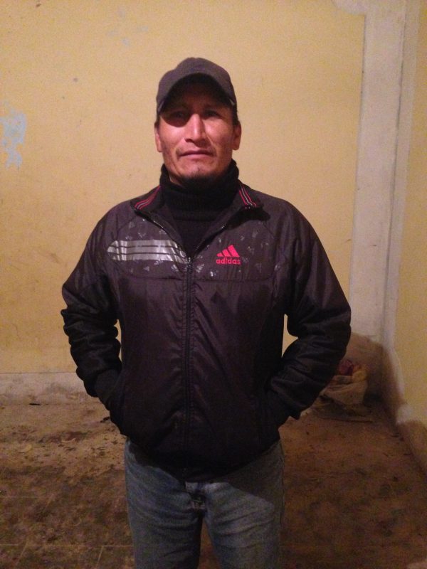 Líder Rondero Eduar Rodas Rojas, um dos mais perseguidos do país, na sua casa em El Porvenir, periferia de Celendín. Foto: Veronica Goyzueta