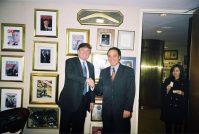 Primeiro encontro: Bellino e Trump em 2002 (Foto: Arquivo Pessoal)
