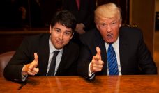 Figueiredo e Trump nas Trump Towers em Nova York (Foto: Divulgação)