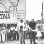 Visita do ex-presidente Médici à Transamazônica, em 1972 (Foto: Arquivo Nacional)
