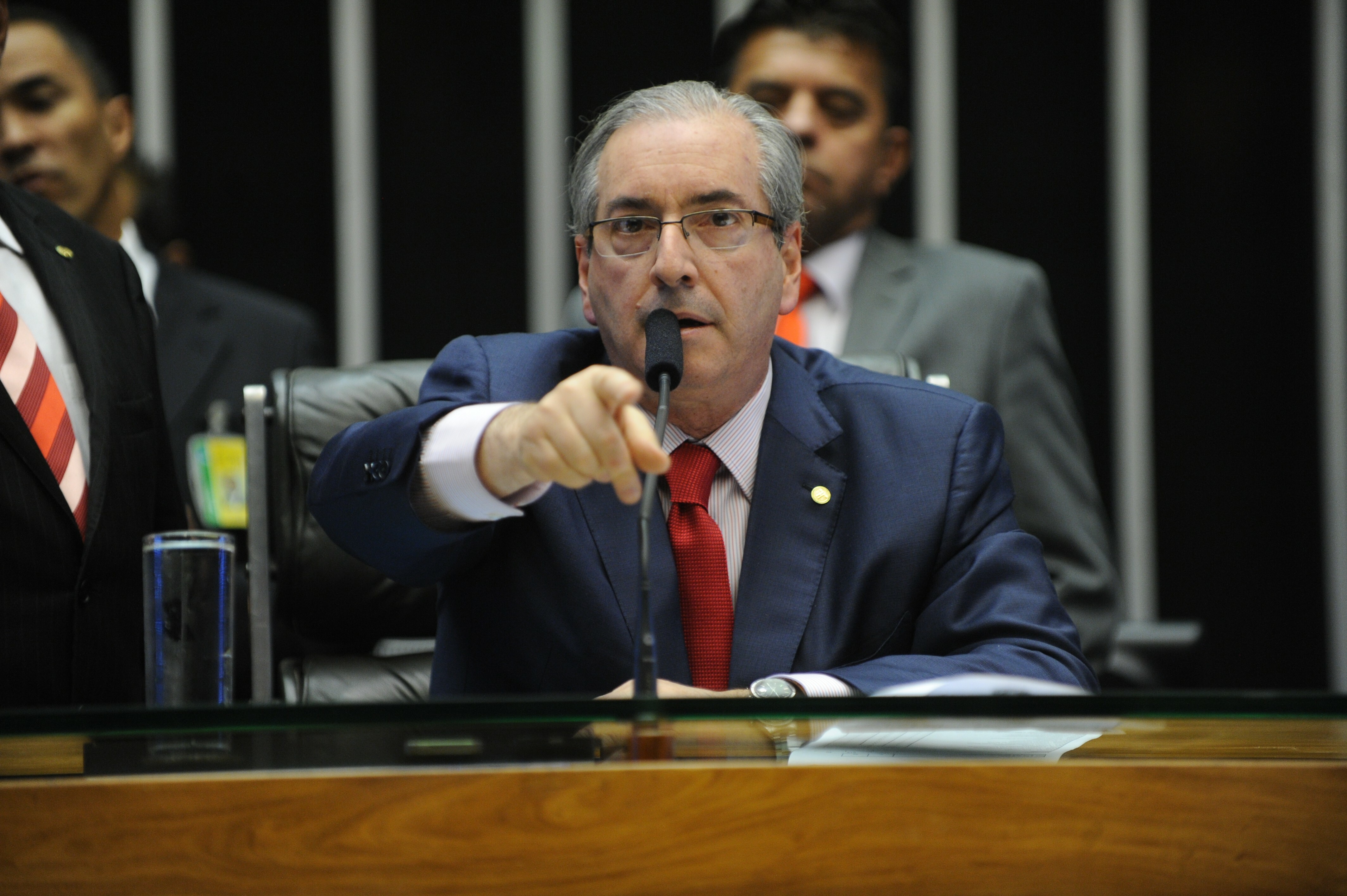 O presidente da Câmara, Eduardo Cunha (PMDB-RJ), denunciado pela Procuradoria-Geral da República.
