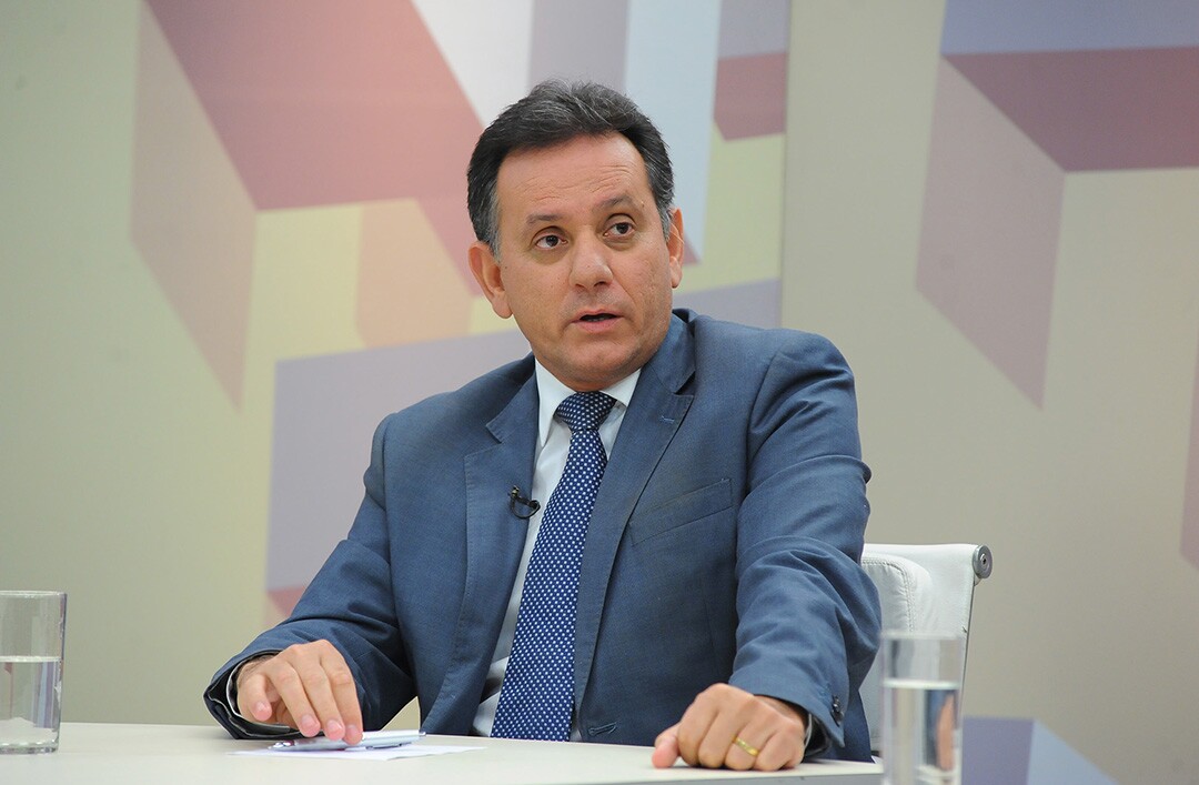 O deputado federal Nilson Leitão (PSDB-MT), chefe da bancada ruralista, critica leis ambientais do país