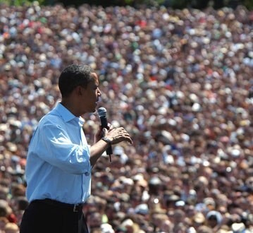 Obama: pequenos doadores X grandes em 2012