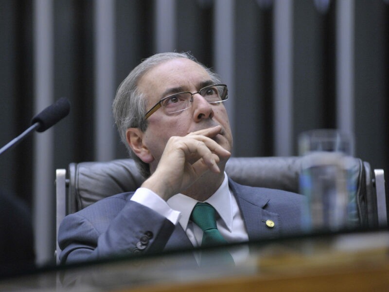 O presidente da Câmara, Eduardo Cunha (PMDB-RJ), em sessão na Câmara.
