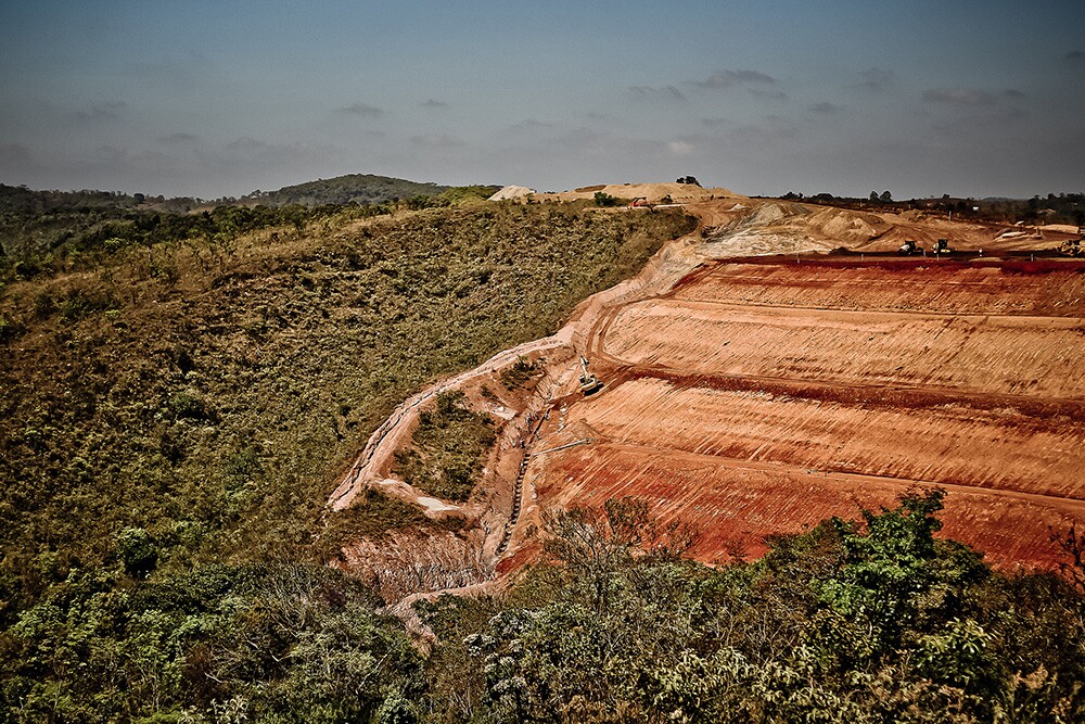 Mineração na cidade de Congonhas, em Minas Gerais