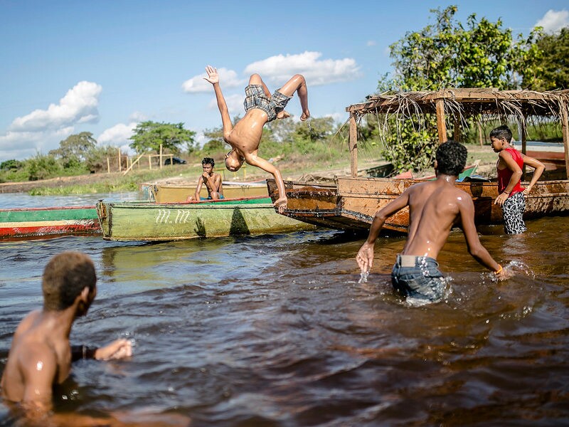 No sudeste paraense, os rios são um dos principais pontos de lazer de crianças e adolescentes