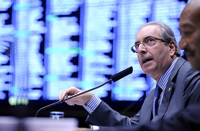O deputado Eduardo Cunha (PMDB-RJ), presidente da Câmara, participa de sessão no dia 23 de março