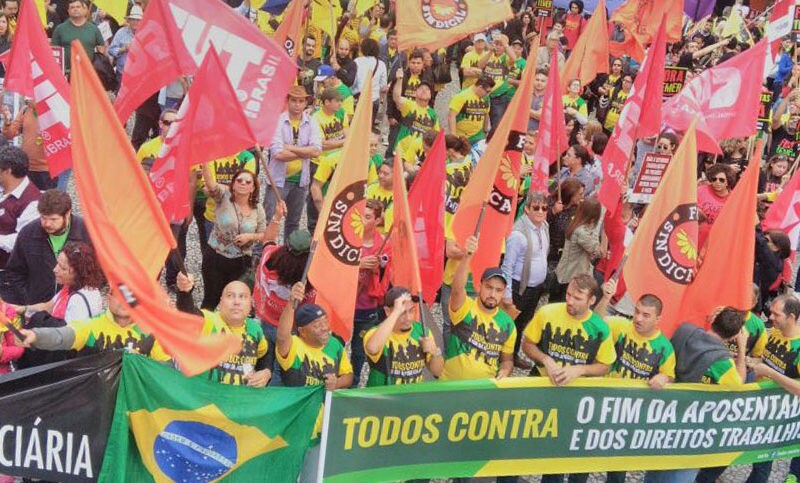 Centrais sindicais protestaram em todo o país contra as reformas trabalhista e previdenciária no dia 30 de junho