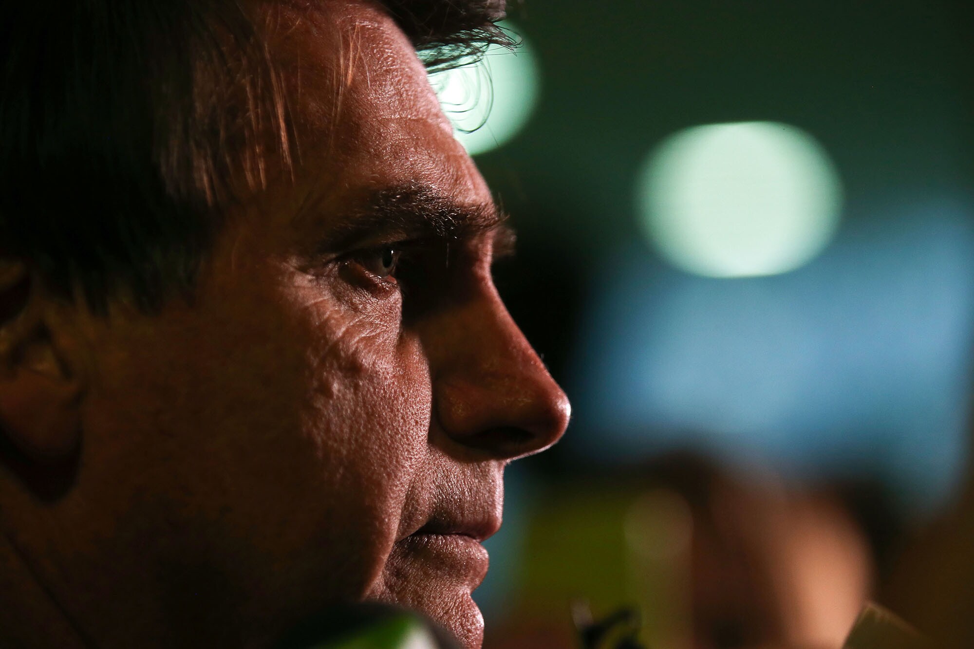 O deputado Jair Bolsonaro (PSC-RJ) em entrevista coletiva, em junho