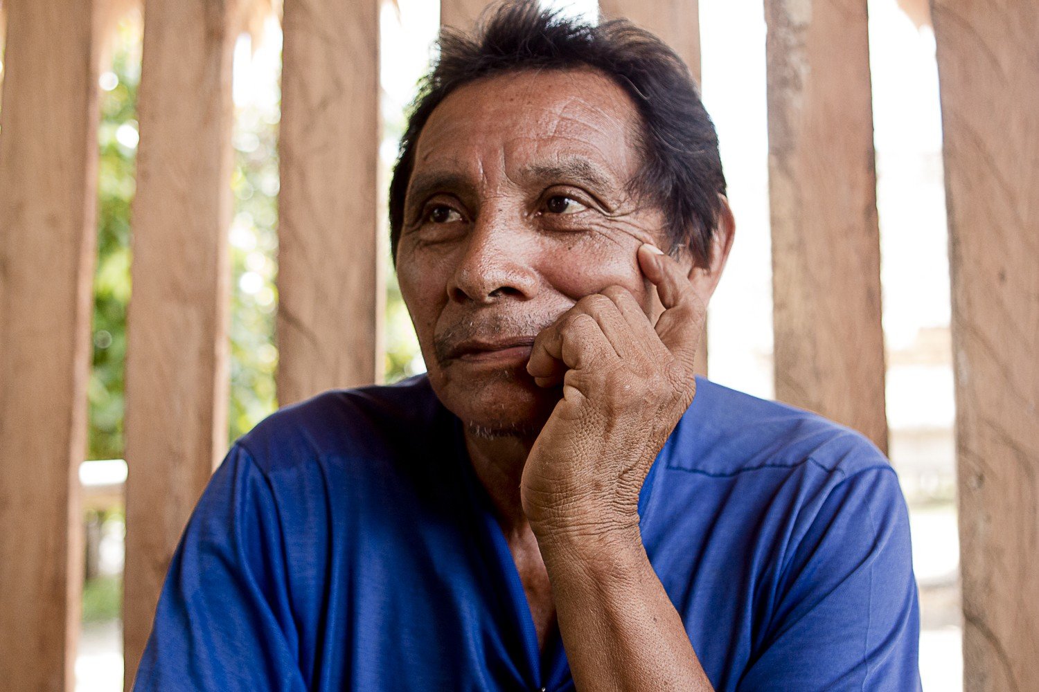 João do Vale, 63 anos, Katxuyana, removido para o Parque Tumucumaque em 1968 (Foto: Ana Mendes)
