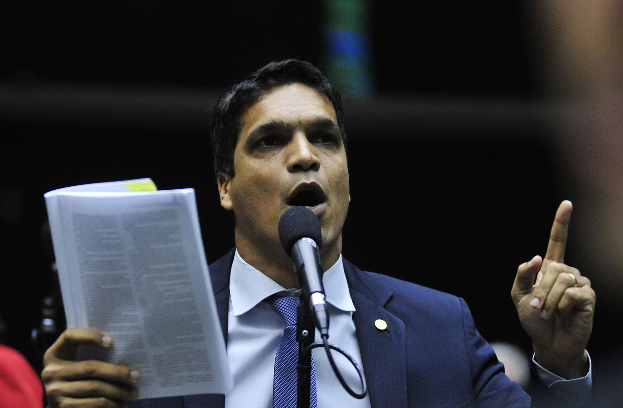 Cabo Daciolo (Patriota), em discurso na Câmara dos Deputados: plano de governo confunde dados sobre carceragens