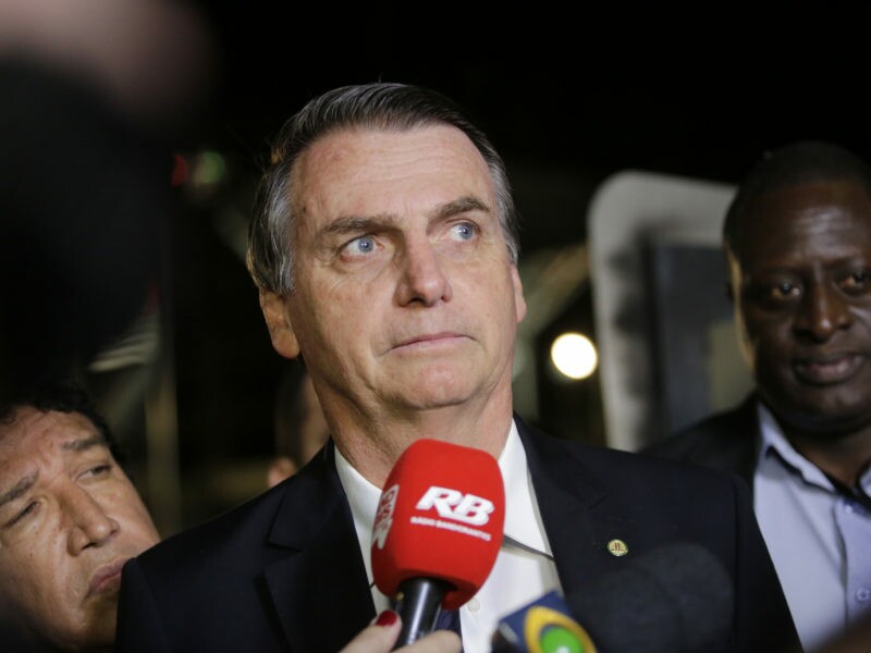 O presidenciável Jair Bolsonaro, durante o debate da TV Bandeirantes, em 9 de agosto