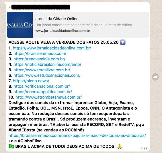 Whatsapp do Centro de Especialidades Médicas de Foz do Iguaçu é hackeado