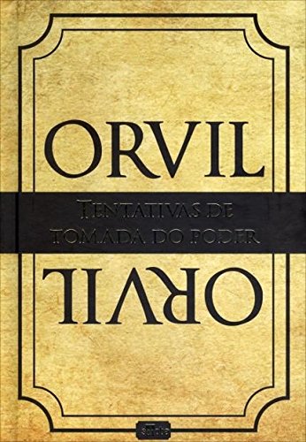 Capa do livro Orvil, com fundo marrom claro e letras garrafais pretas
