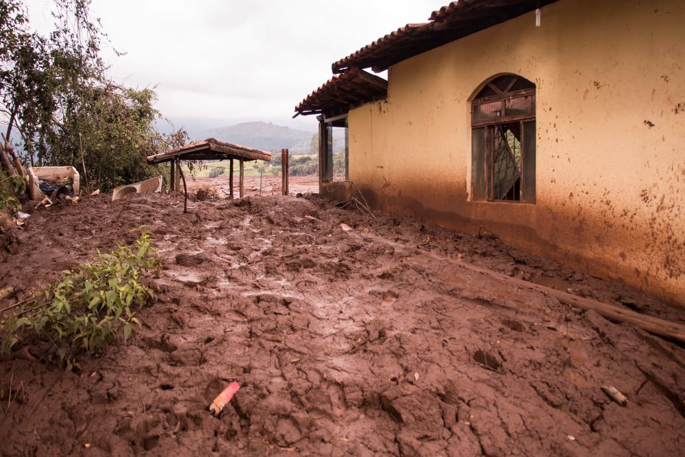 Casa atingida por lama após tragédia da barragem de Brumadinho