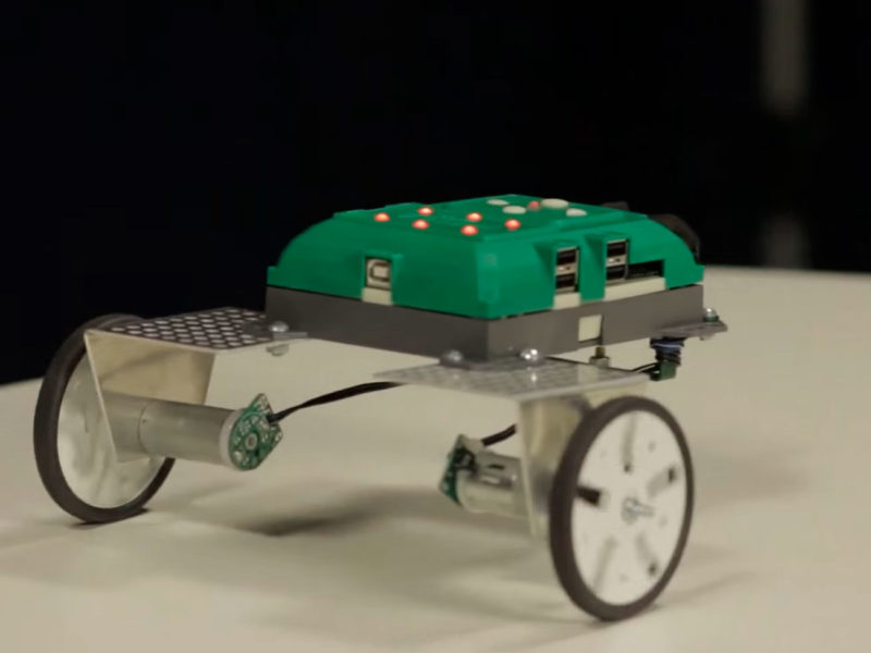 Imagem mostra representação do kit de robótica comercializado pela empresa Megalic