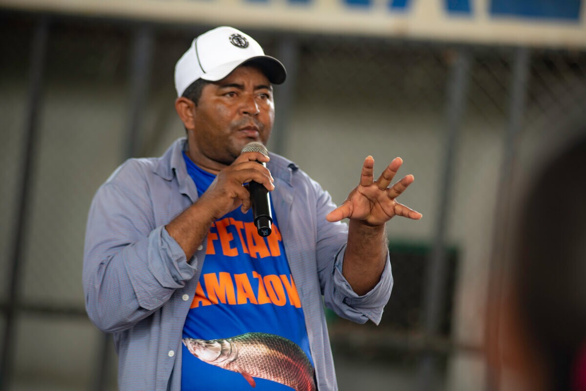Roberto Pereira da Costa, presidente da Colônia de Pescadoras e Pescadores do município de Atalaia do Norte