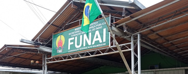 Fachada com Placa da Funai