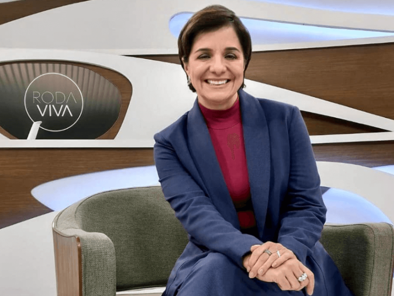 Vera Magalhães, jornalista e apresentadora do Roda Viva
