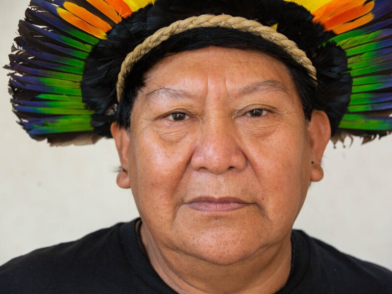 Líder Yanomami Davi Kopenawa