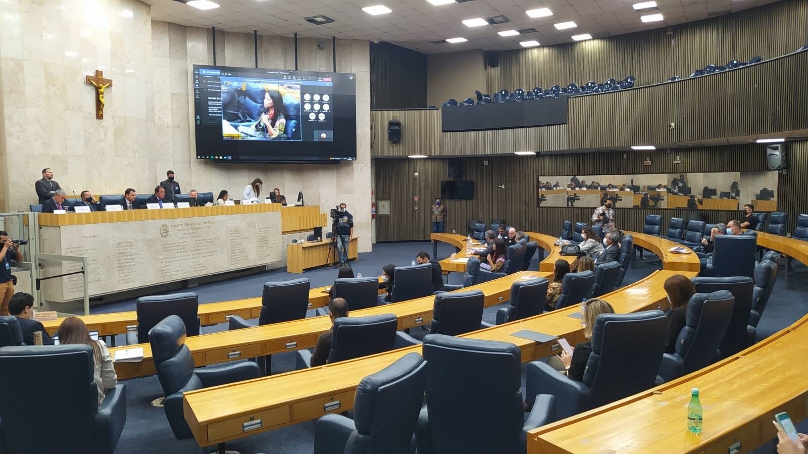 Comissão Parlamentar de Inquérito (CPI) dos Aplicativos, realizada na manhã da terça-feira, 2 de agosto, na Câmara Municipal de São Paulo