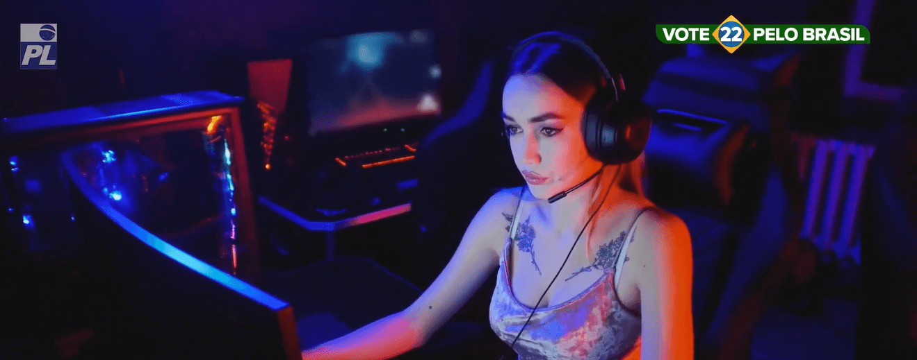 Anúncio eleitoral de Bolsonaro voltado ao público gamer.
