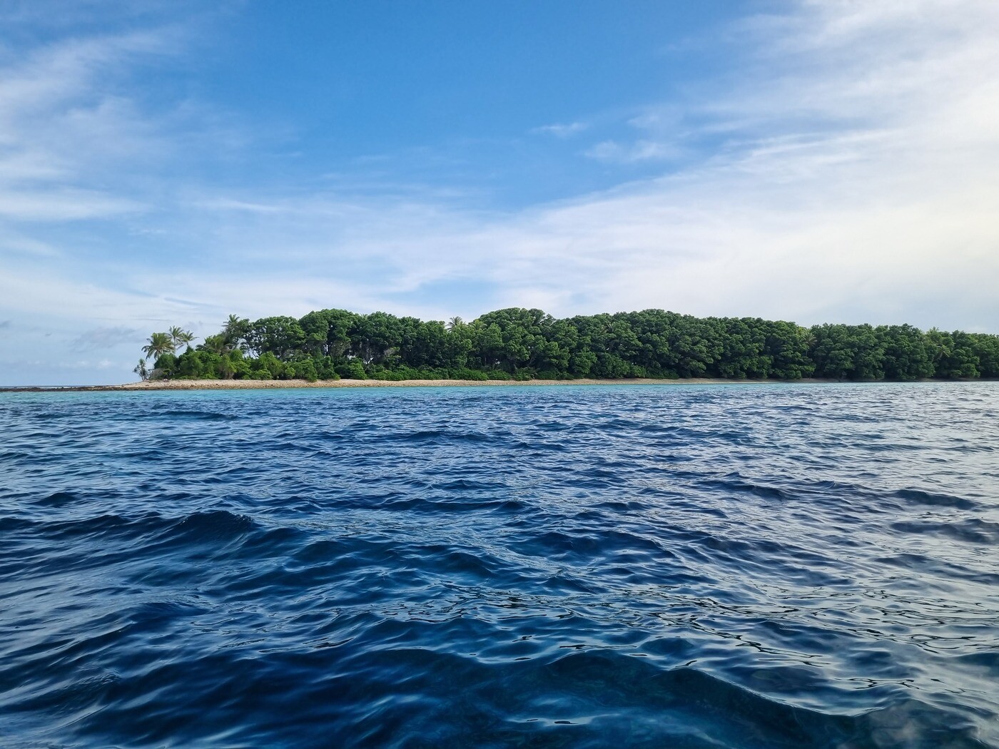 Imagem mostra costa marítima de Tuvalu