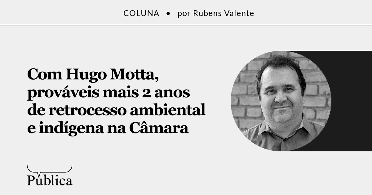 Com Hugo Motta, Câmara deve enfrentar 2 anos de retrocesso ambiental