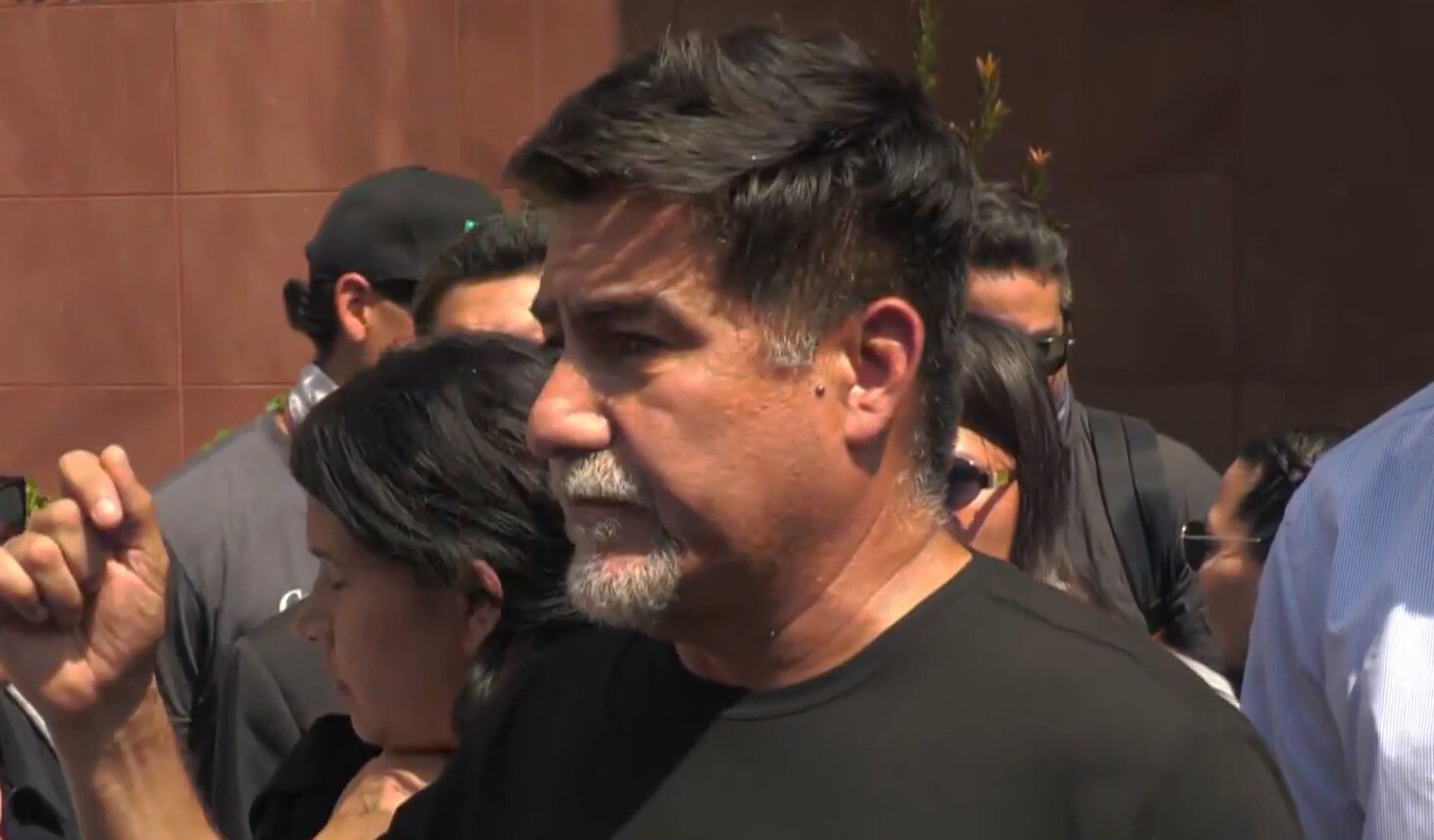 David Huerta, líder sindical detido por agentes federais dos Estados Unidos (EUA) durante um protesto contra a imigração em Los Angeles
