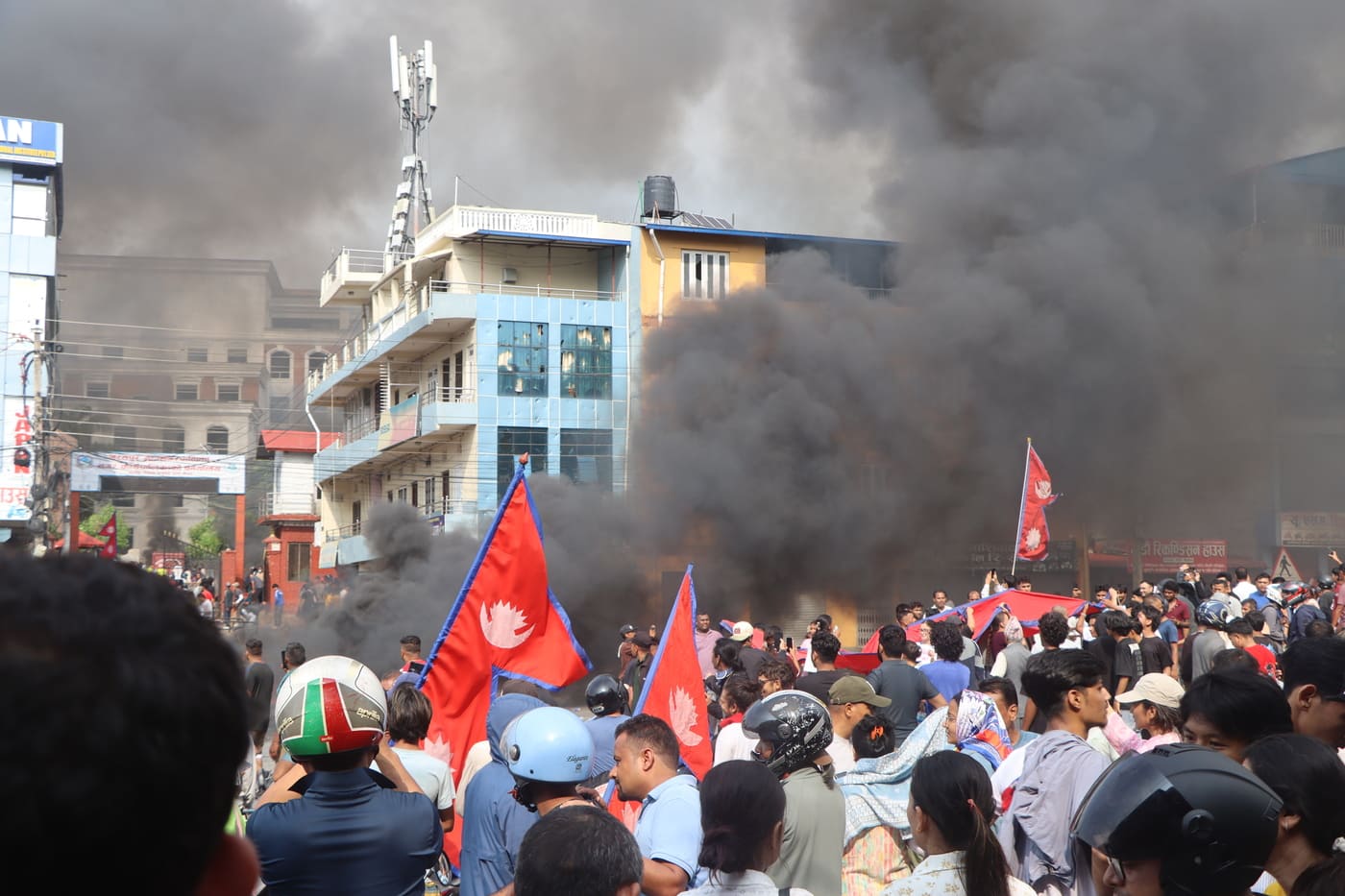 Conflitos nas ruas do Nepal em setembro de 2025