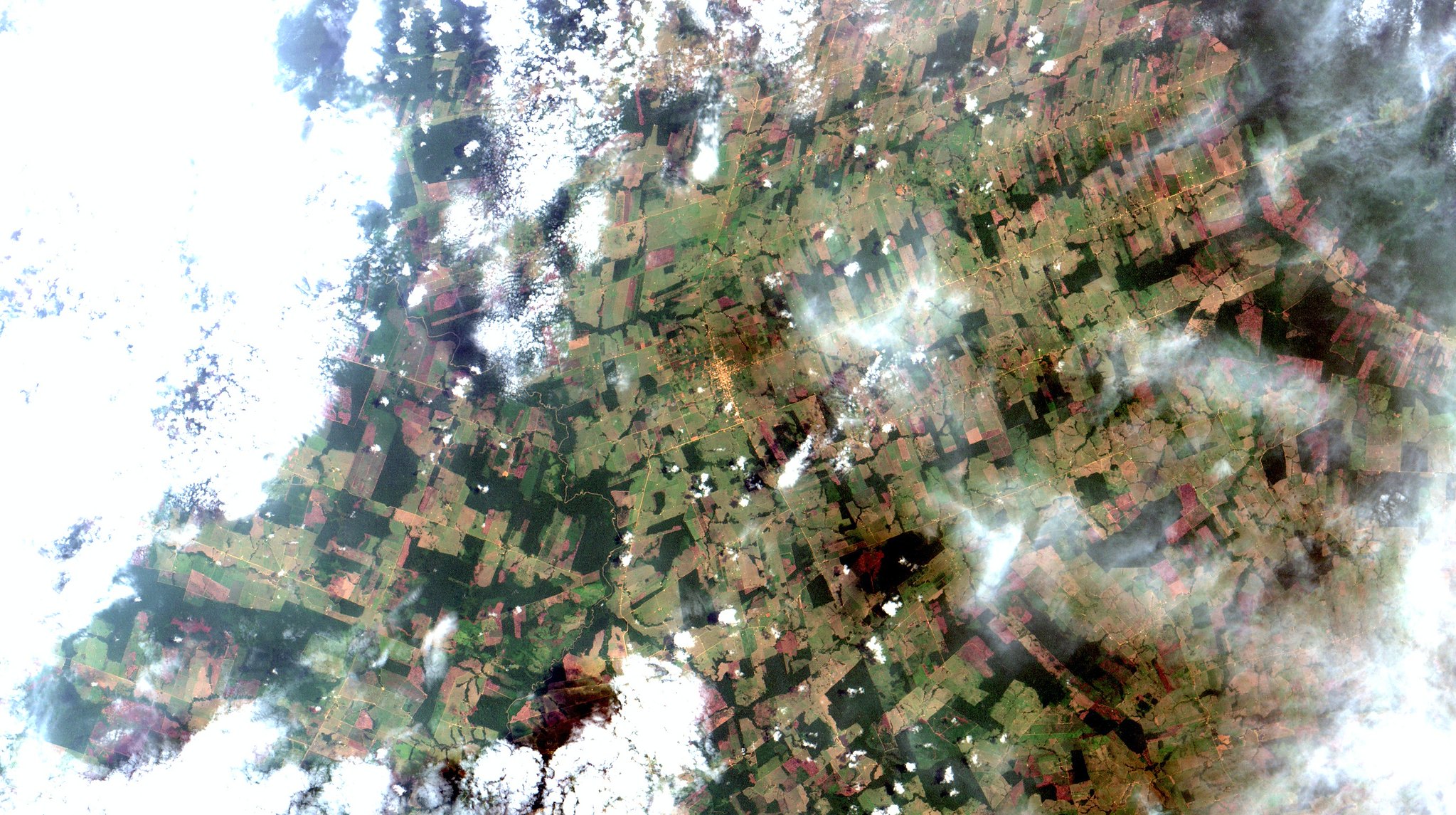 Imagem aérea da Resex Jaci-Paraná