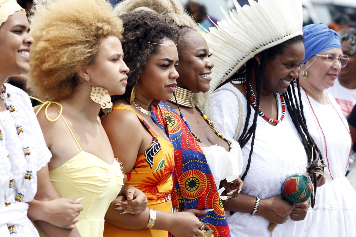 Brasília (DF), 25/11/2025 - Marcha das Mulheres Negras, realizada na Esplanada dos Ministérios. Foto: Bruno Peres/Agência Brasil