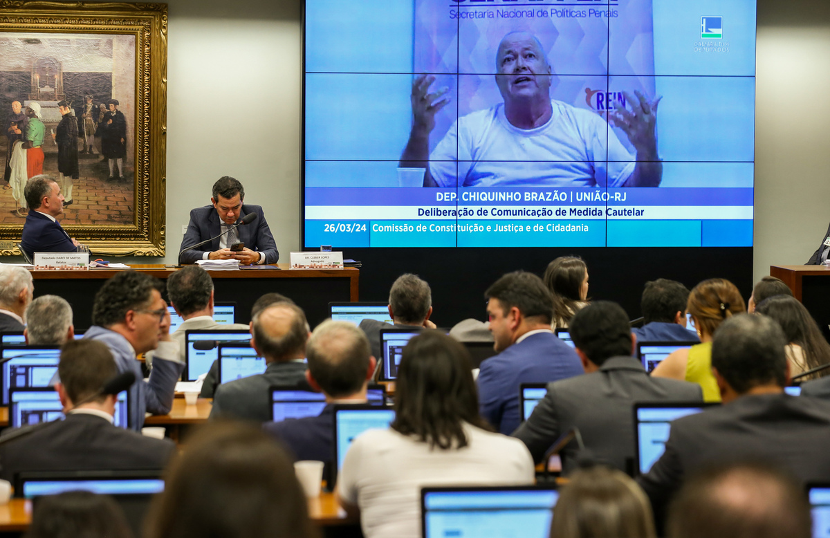 Brasília (DF) 26/12/2024 - 100 fotos melhores de 2024, retrospectiva - Foto feita em 26/03/2024 Sessão da CCJ da Câmara dos Deputados que votaria a prisão do deputado chiquinho Brazão. Foi pedido vistas. Foto Lula Marques/ Agência Brasil