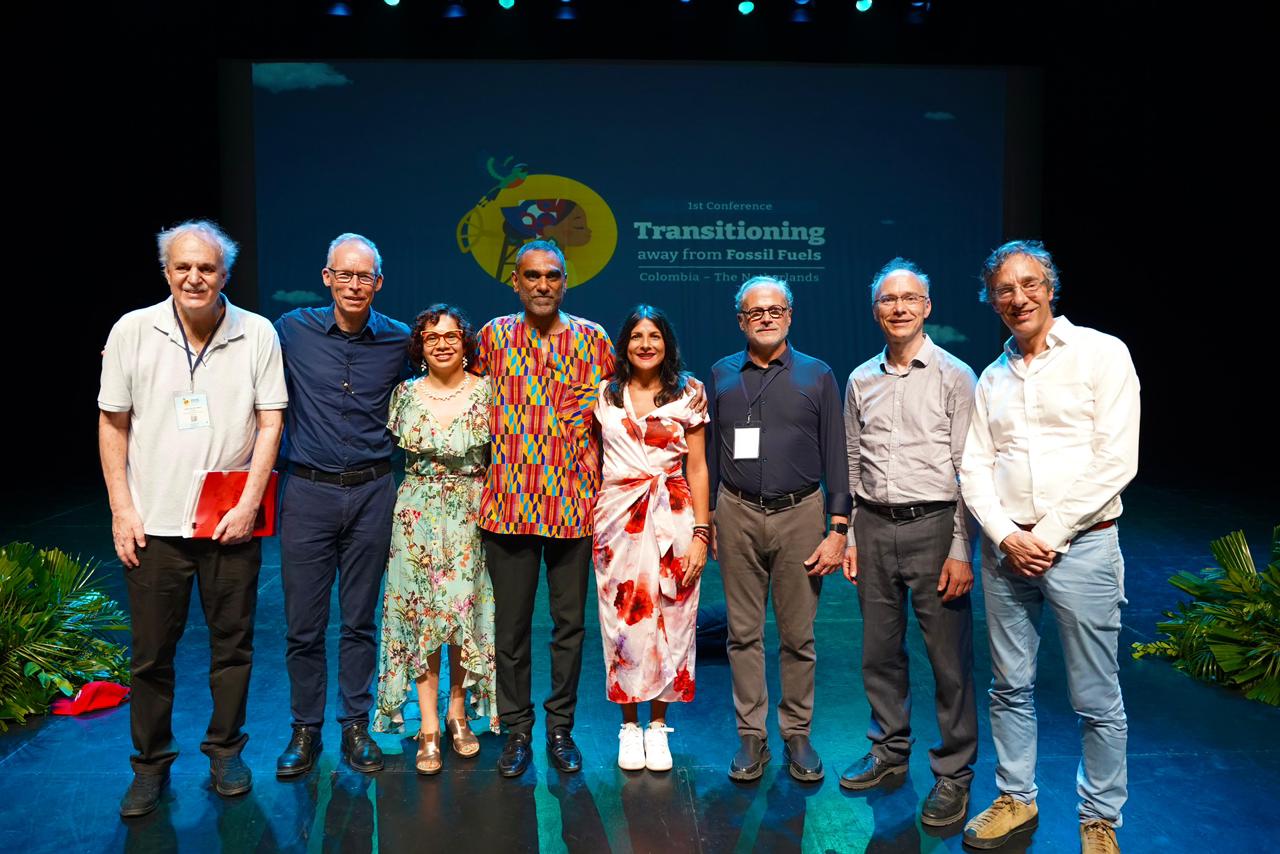 Primeira Conferência para a Transição para Longe dos Combustíveis, que está sendo realizada na cidade caribenha de Santa Marta, na Colômbia