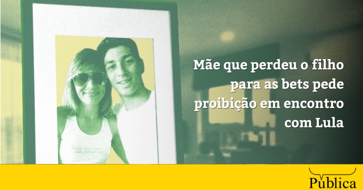 Capa fotográfica da fonte da Fora da Superfície: Mãe que perdeu o filho para as bets pede proibição em encontro com Lula
