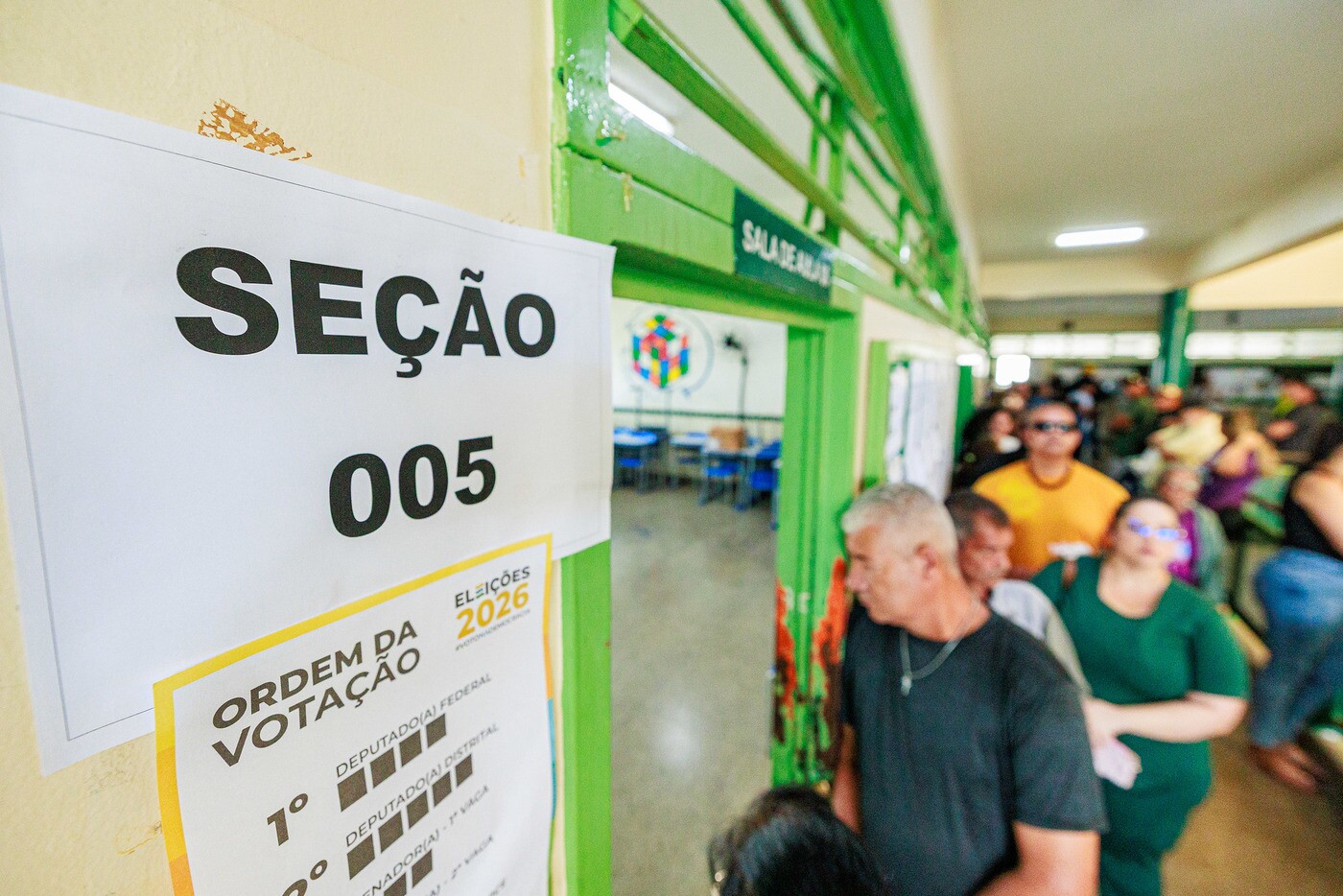 Sessão Eleitoral em Samambaia Norte C.E.F. 404 1º turno Eleições 2026 - 04.10.2026