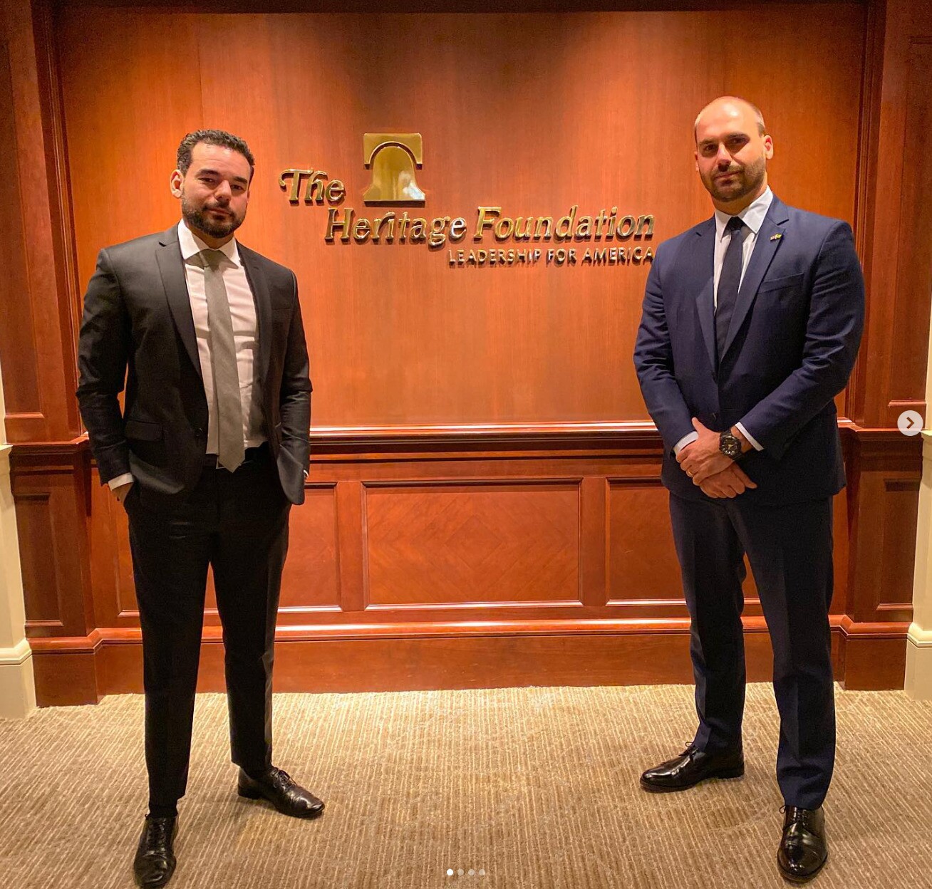 Visita à Heritage Foundation de Sérgio Sant'Ana e Eduardo Bolsonaro